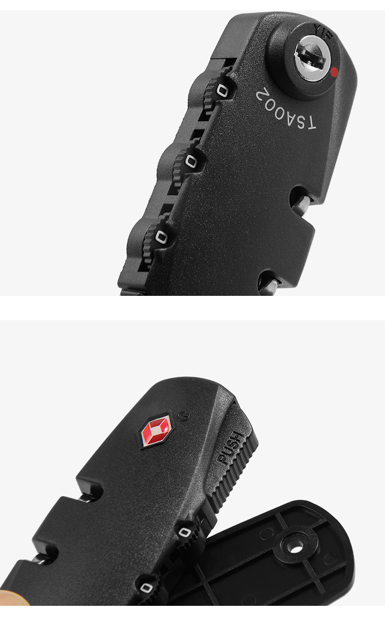 厂家生产tsa海关锁 tsa002海关固定锁 拉链背包锁 箱包拉片锁