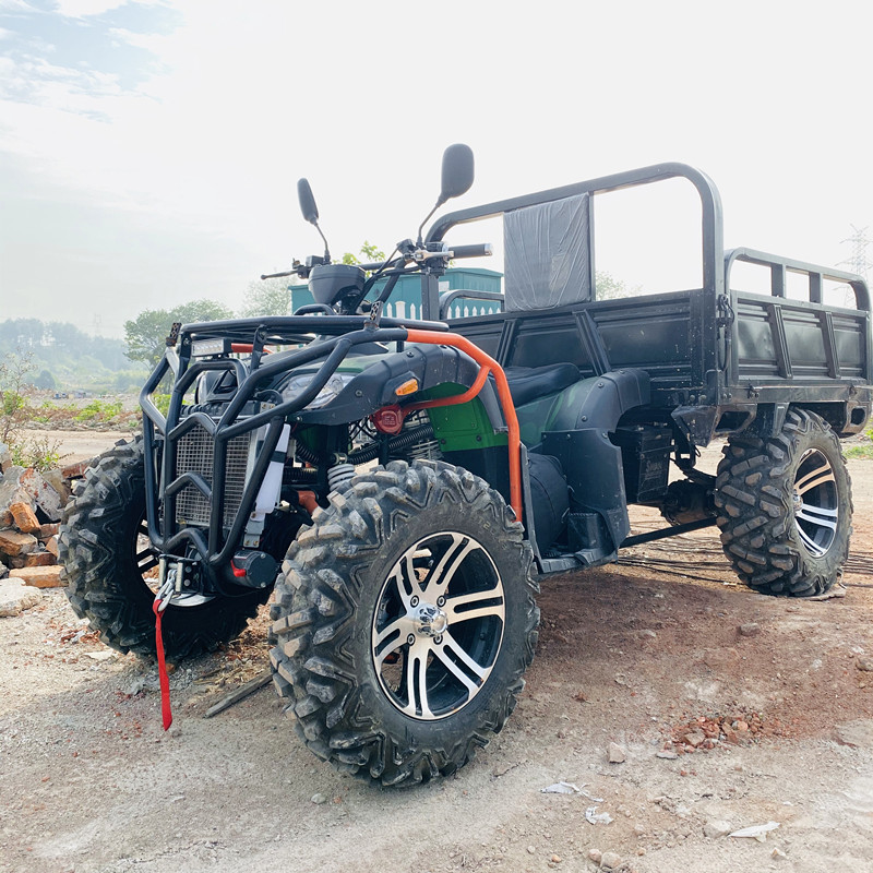 四驱带斗沙滩车拉货农用车宗申250c-300四驱大公牛山地越野摩托车
