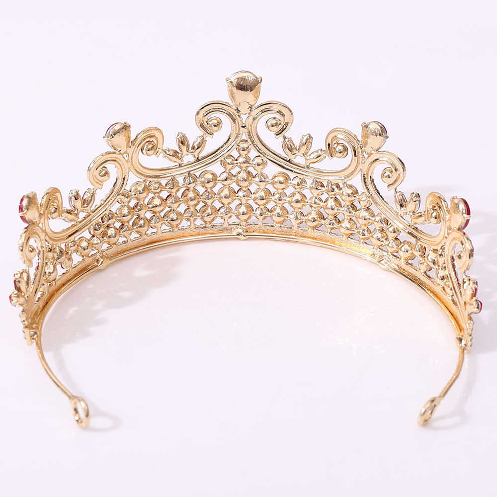 g231欧美系生日公主头饰大王冠 新娘饰品婚庆影楼镶钻配饰皇冠-阿里巴