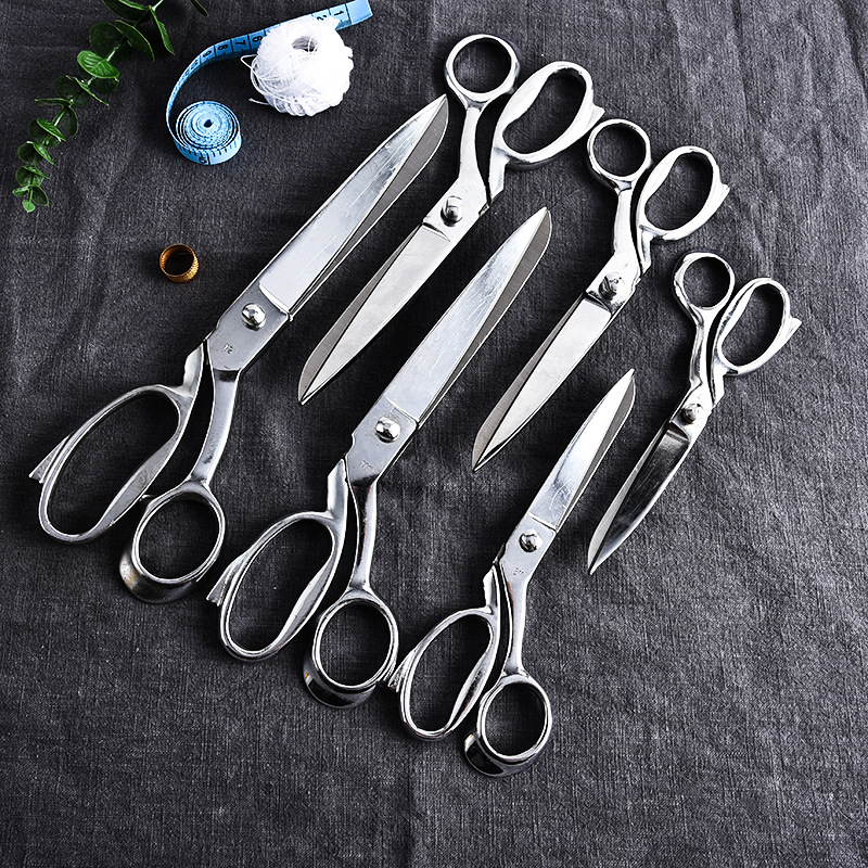 Factory Direct Sales Stainless Steel Scissors Household Office Scissors Scissors Color Scissors Tailor Clothing Scissors Wholesale