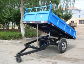 3吨 农用拖车 自卸拖斗 小型拖车 拖拉机配套