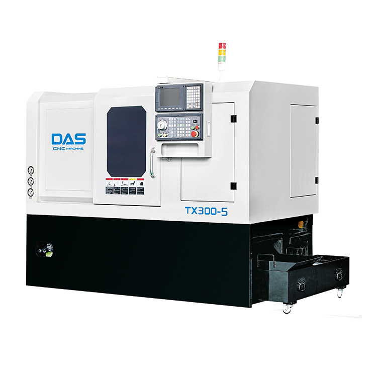 数控车床厂家-国强道生tx300-5刀塔带尾顶数控车床