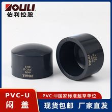 佑利upvc闷盖工业化工用 pvc-u 管堵 给水用 封头 管帽 pvc堵头