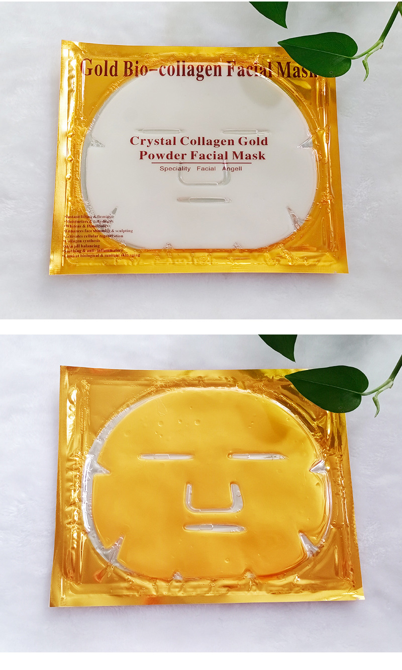 琴朵24k黄金大面膜跨境批发正品提亮肤色水晶骨胶原蛋白黄金面膜