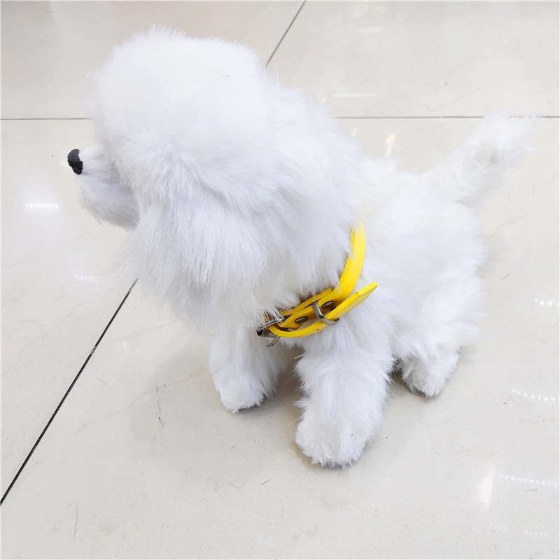 新款电动新奇特玩具光控狗 感应玩具仿真叫摇尾巴电动光感狗