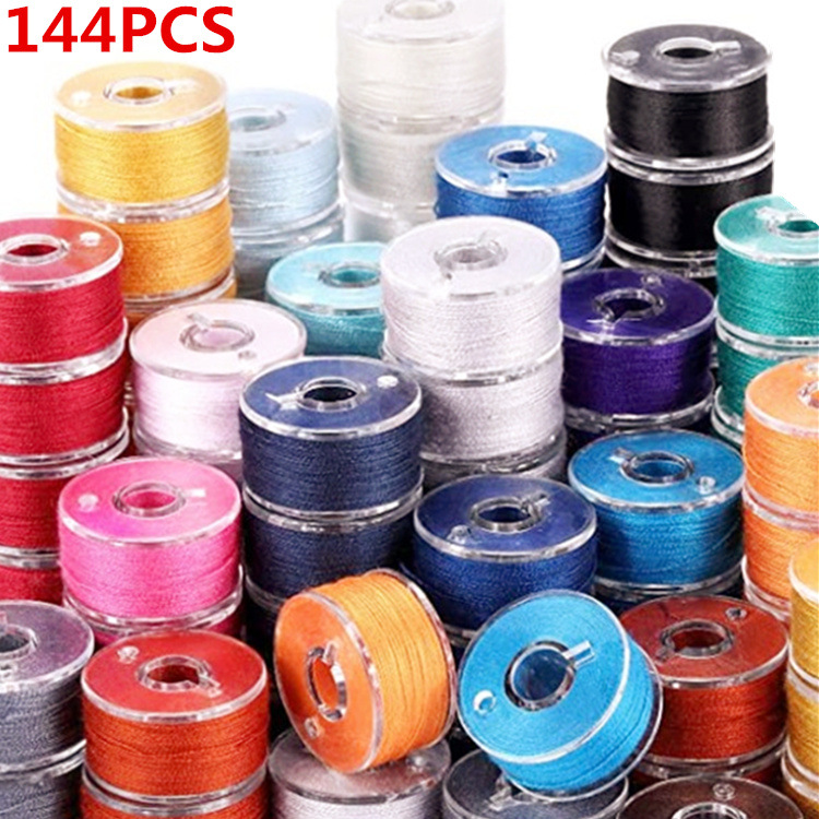 144 Bobbin Color Black and White Mixed Color Set Sewing Machine Accessories Bobbin Core Home Versatile Amazon