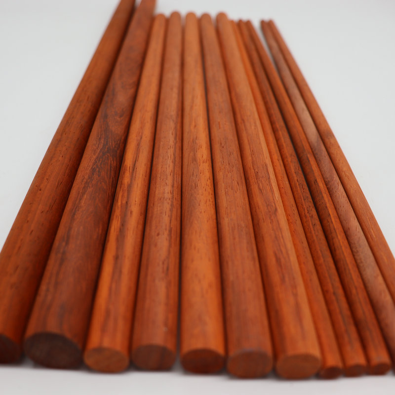实木红花梨木棒 红花梨木棍材料 木条diy工具圆木棍挂衣棍瑜伽棍