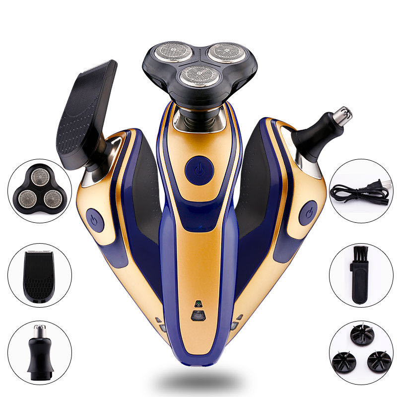 Baojun 5688 Multi-Function Electric Shaver Three in One Three Cutter Head Shaver Nose Hair Trimmer Blade Hair Clipper