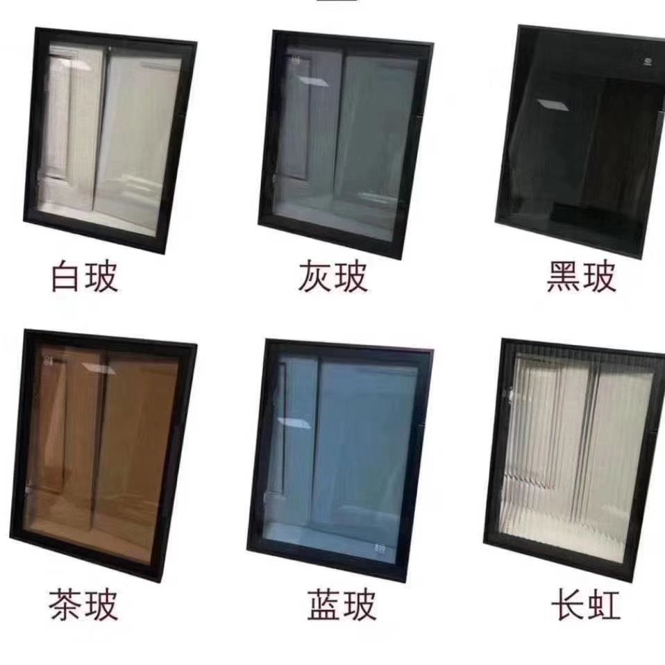 定制衣柜门 橱柜门,轻奢极简玻璃门,窄框玻璃门