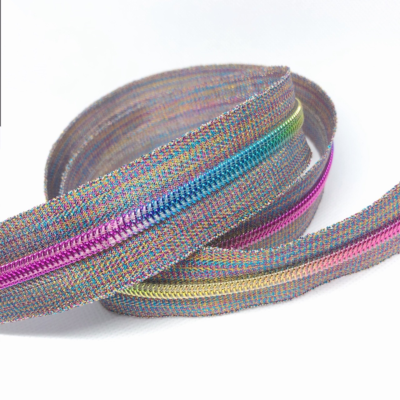 5#尼龙真空电镀牙 码装整捆箱包拉链