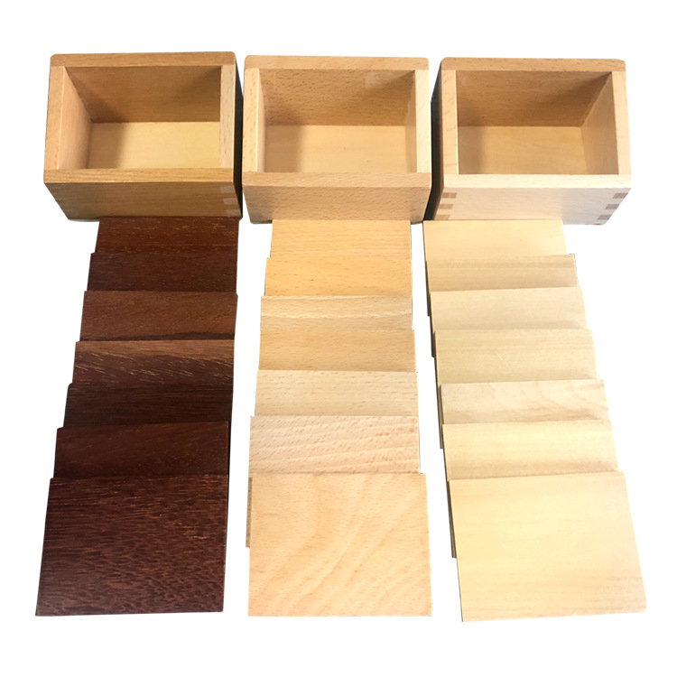 蒙台蒙特梭利蒙氏教具重量板国际版蒙式出口高端感官类教学玩具