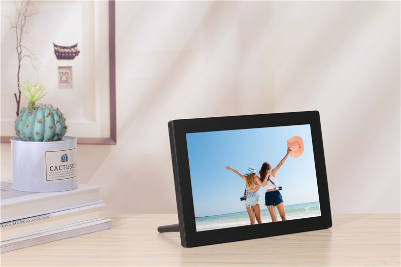 1寸智能云相框wifi16gb存储电子相框高清触摸远程推送数码相框