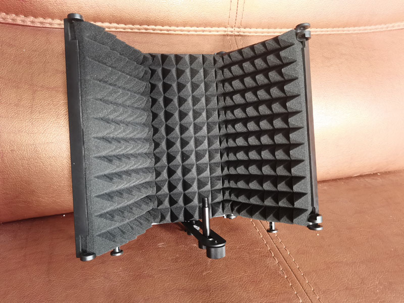 三门隔音罩麦克风视频k歌隔音降噪隔音棉 话筒设备吸音罩