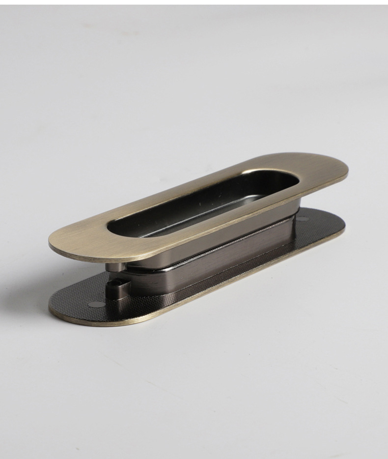 顶捷嵌入式移门拉手 推拉门扣手 暗装暗藏式木门滑门隐形房门对装