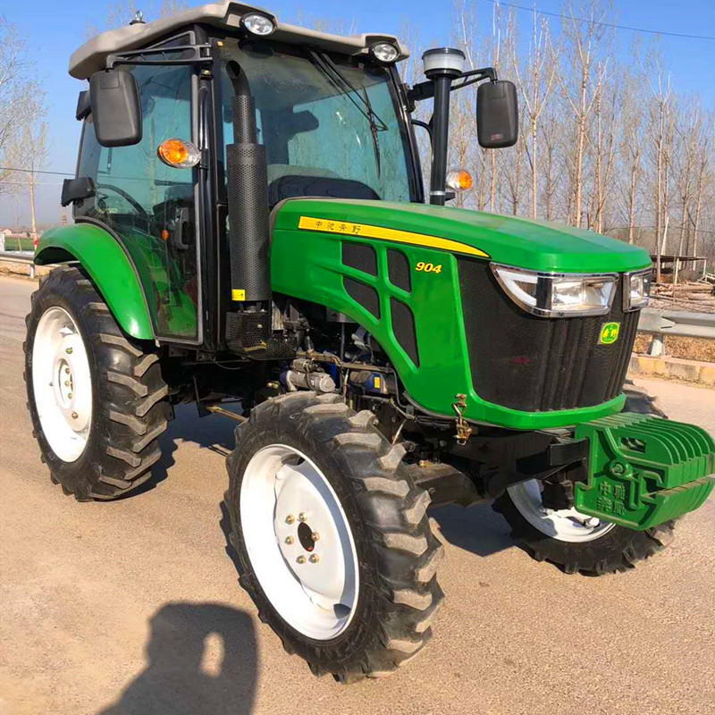 前后驱动四缸拖拉机 多功能果园四轮车拖拉机 低矮型四轮耕地机