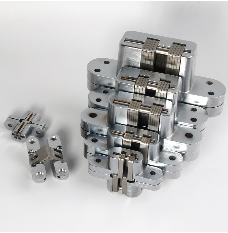 不锈钢折叠门铰链暗藏十字铰链 折叠门十字合页 隐形门十字门铰