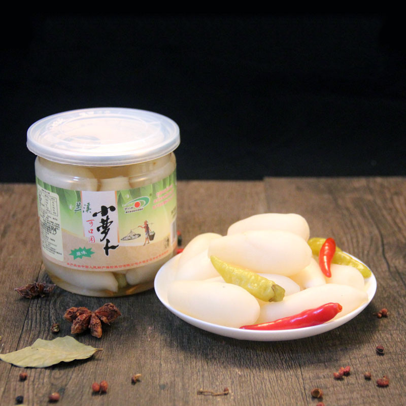 泡椒小萝卜酸辣脆爽萝卜泡菜腌制酱菜下饭菜400g罐装可做礼盒批发