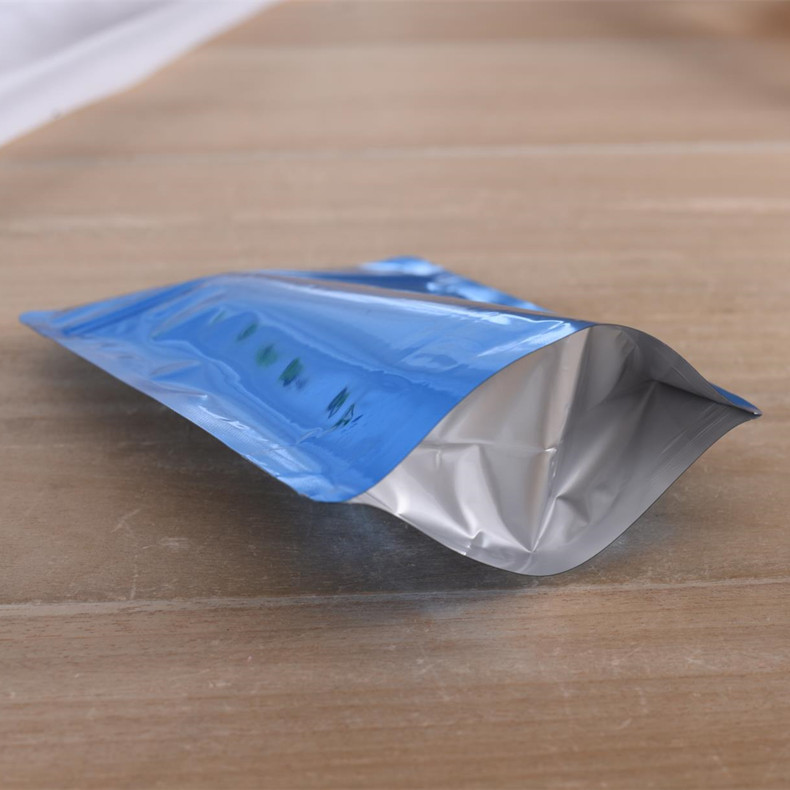 跨境厂家批发铝箔自封袋铝箔包装袋彩色铝箔袋现货拉链自立袋