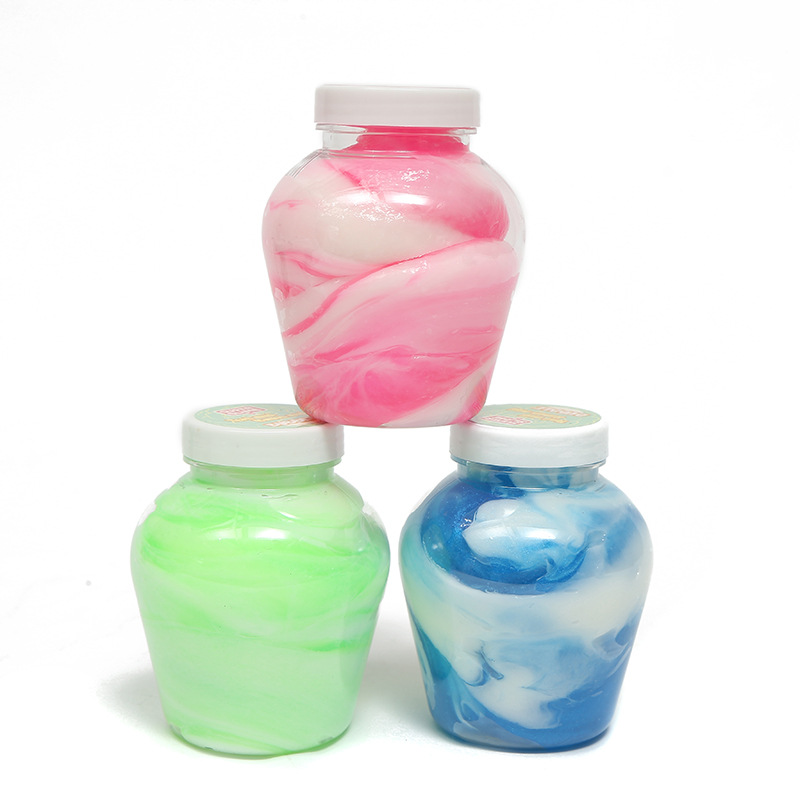 水晶泥彩色史莱姆套装小酒坛鼻涕泥解压泥儿童橡皮泥玩具厂家定制