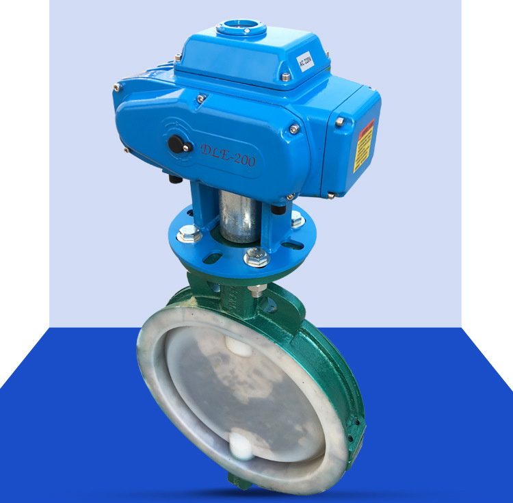 厂家供应电动蝶阀dn200开关型涡轮式自动通风蝶阀对夹式电动蝶阀
