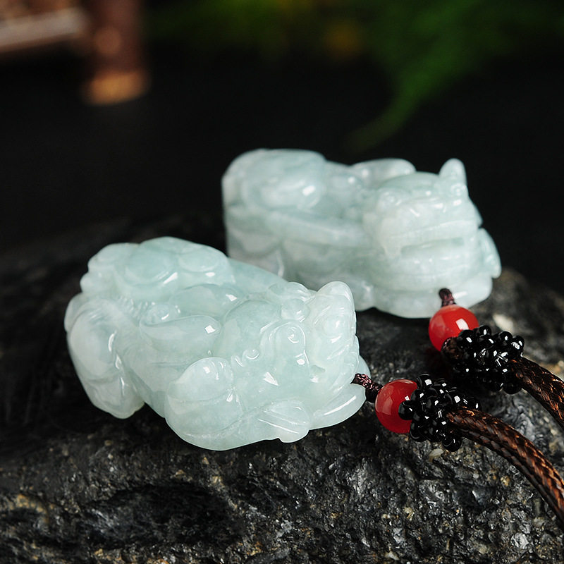 新疆外蒙料高仿碧玉手镯细条女款老坑菠菜绿少女碧玉圆条玉镯子