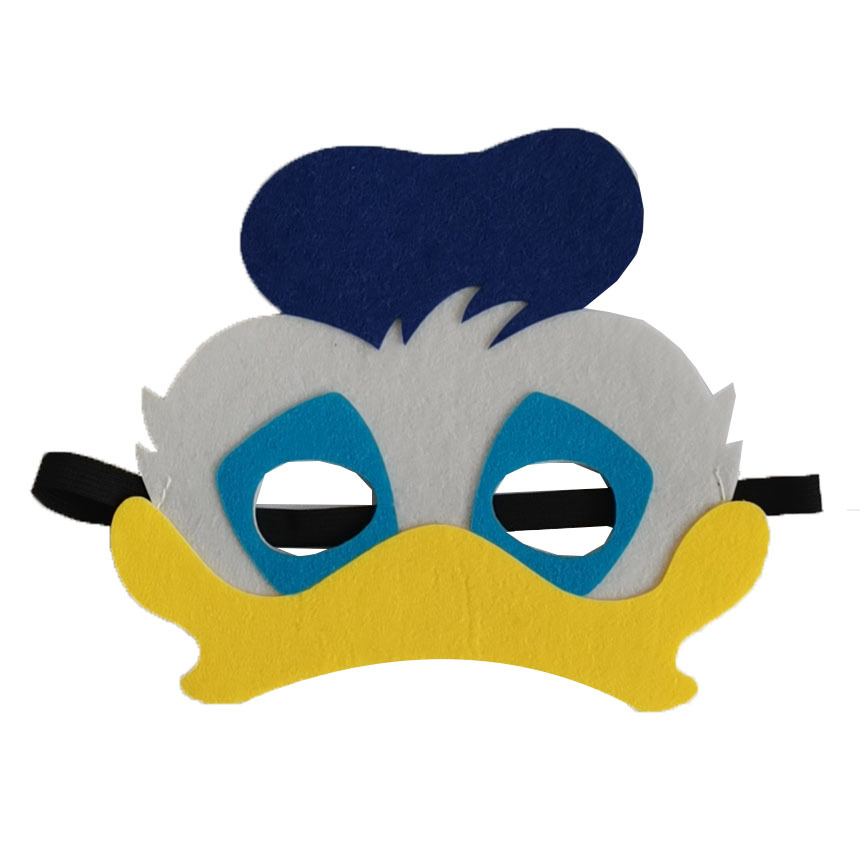 米奇唐老鸭毛毡面具万圣节儿童节幼儿园亲子活动道具毛毡眼罩面具