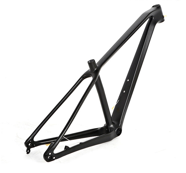 骓特碳纤维山地车架m8无标全黑boost148桶轴越野自行车车架可定制