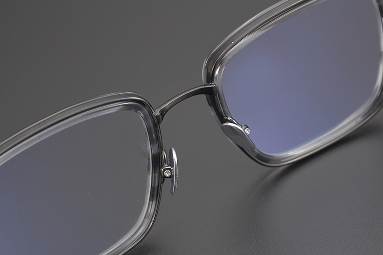 增永眼镜empirei日系商务纯钛大方框近视眼镜框可配镜片不夹脸