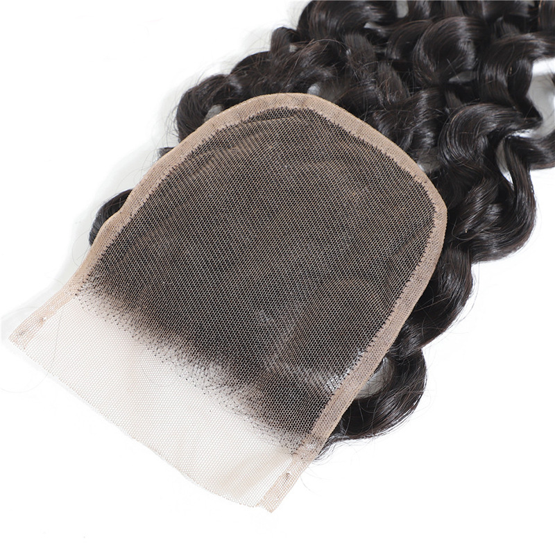 4*4蕾丝发块lace closure water wave手织透明蕾丝配件一件起批