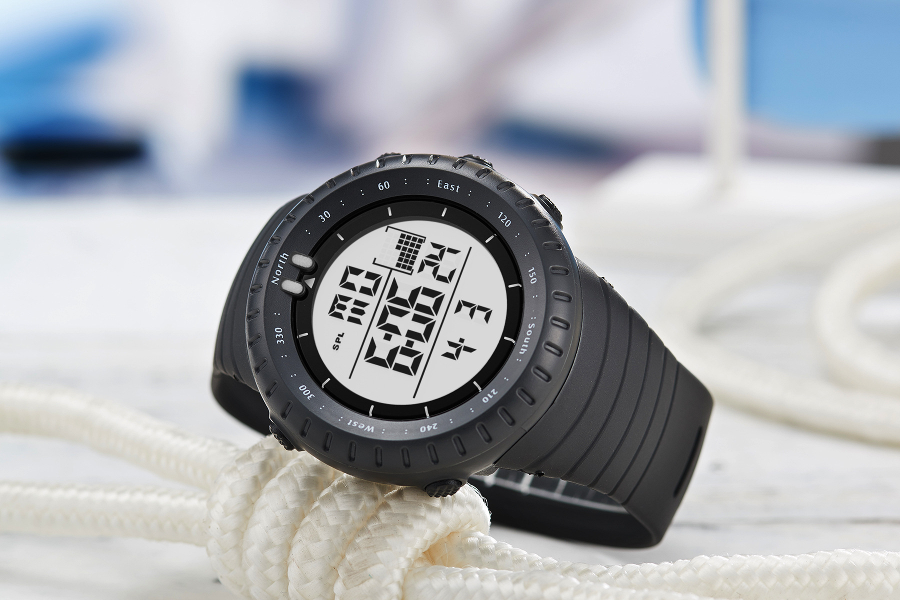 biden厂家一件代发运动手表电子表多功能液晶户外运动休闲计时表