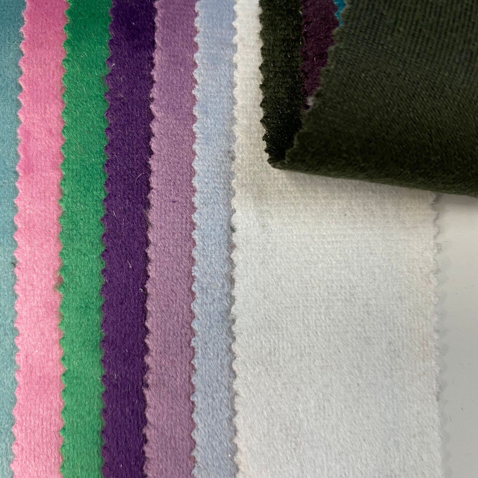 丽丝绒 金丝绒面料 短毛绒布 家居服运动服丝绒服装面料 现货供应