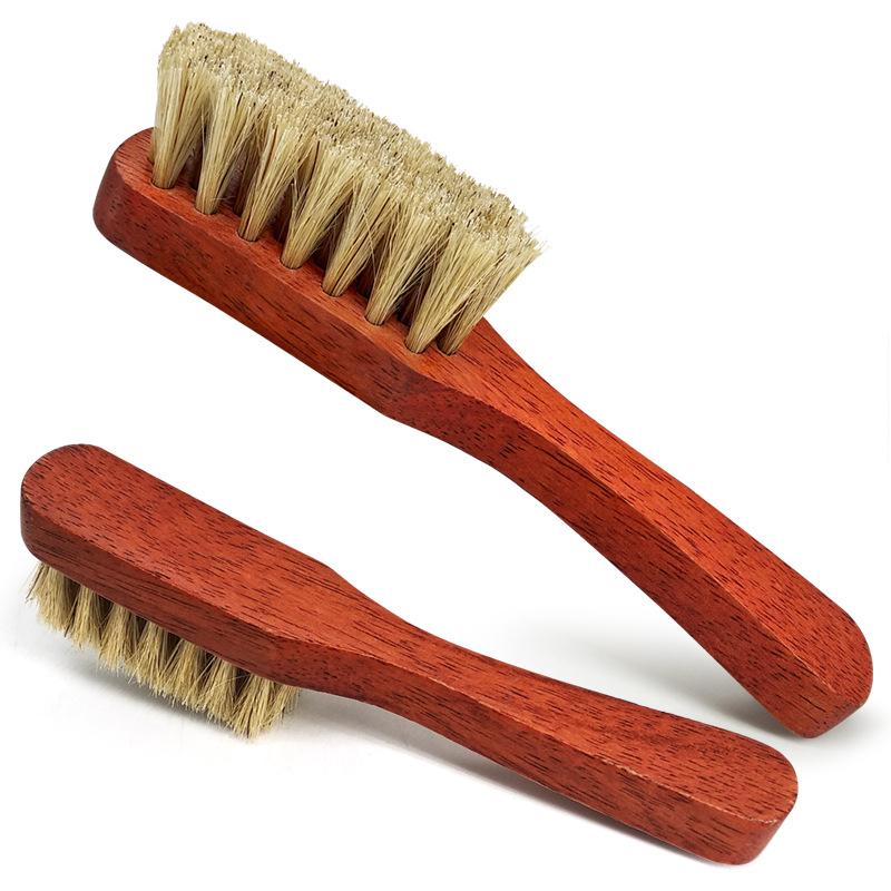 手柄漆木鞋刷仿花梨木鞋刷上油鞋刷皮革专用鞋刷马毛鞋刷-阿里巴巴