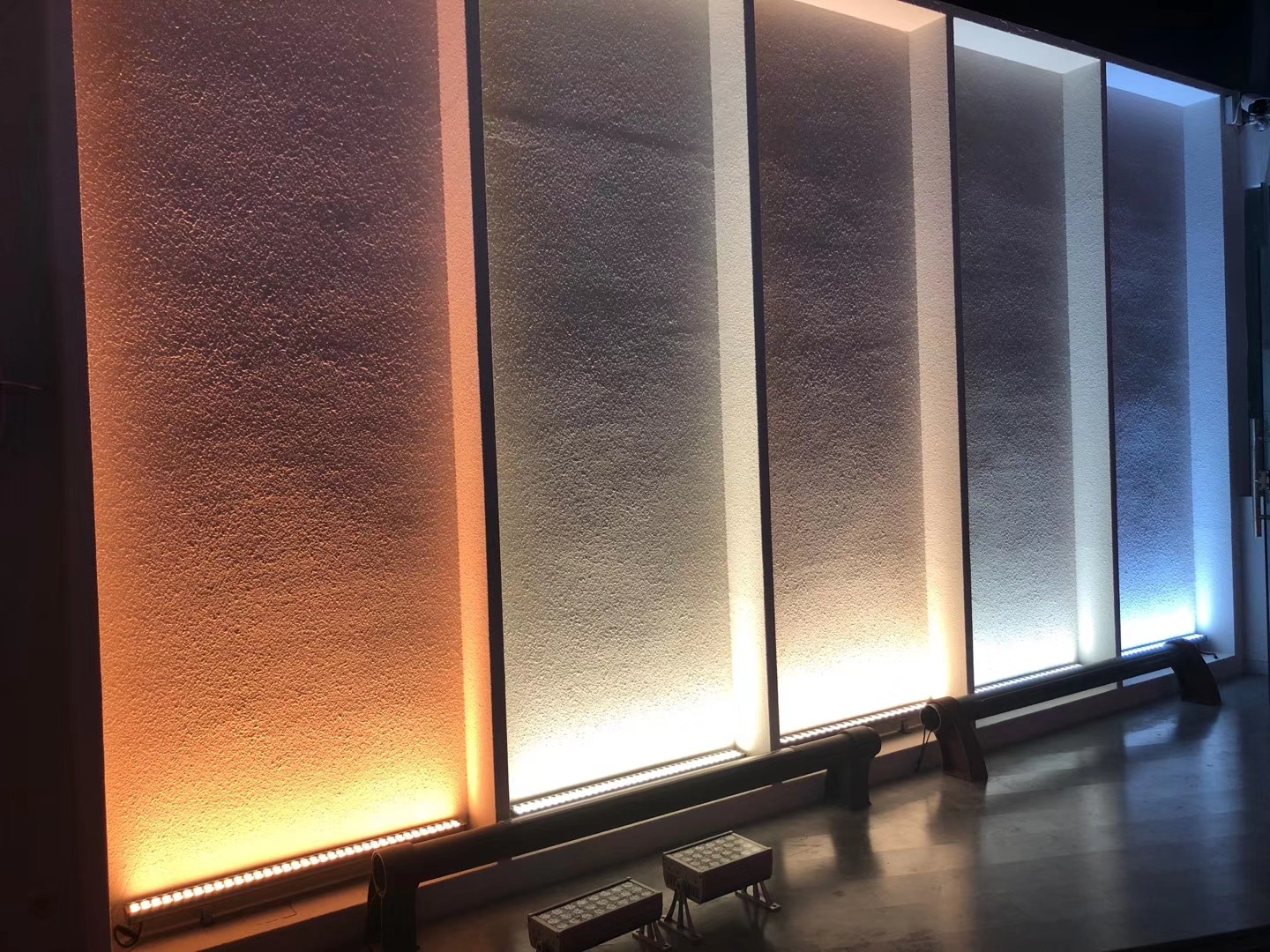 古建筑亮化一体化点光源瓦楞灯led瓦片灯月牙灯led双面发光瓦楞灯