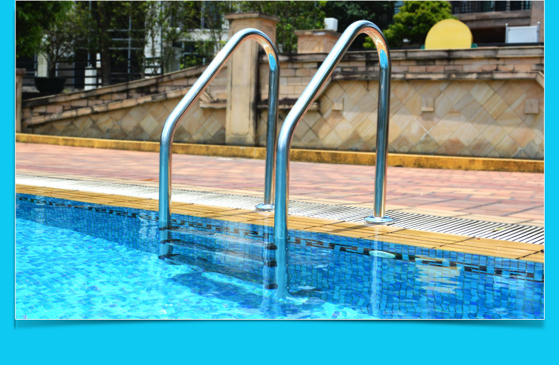 泳池扶梯踏板sl款上下游泳池爬梯 定制316加厚不锈钢扶梯工厂直供