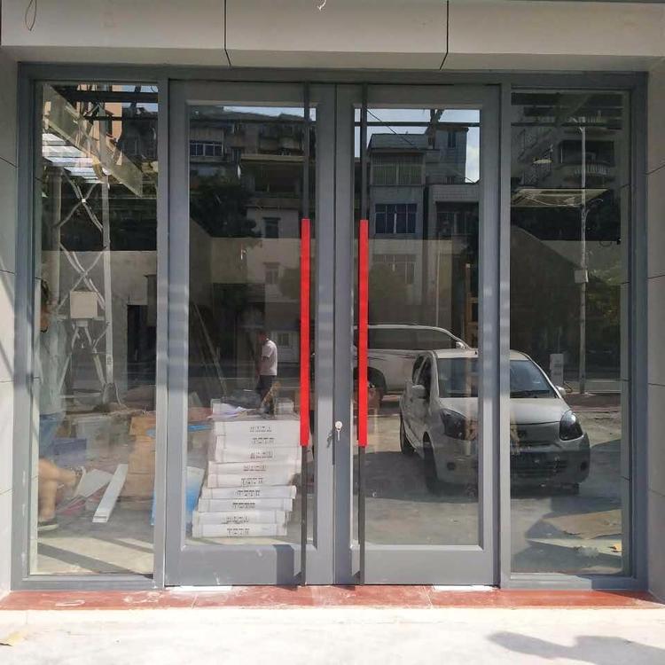 肯德基门厂家直销 铝合金双开门标准门 金玛龙店铺门连锁店大门