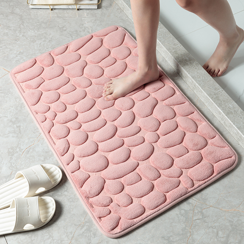 Popular Bathroom Carpet Toilet Floor Mat Door Mat Kitchen Non-Slip Mat Bathroom Step Mat Pebble Mat