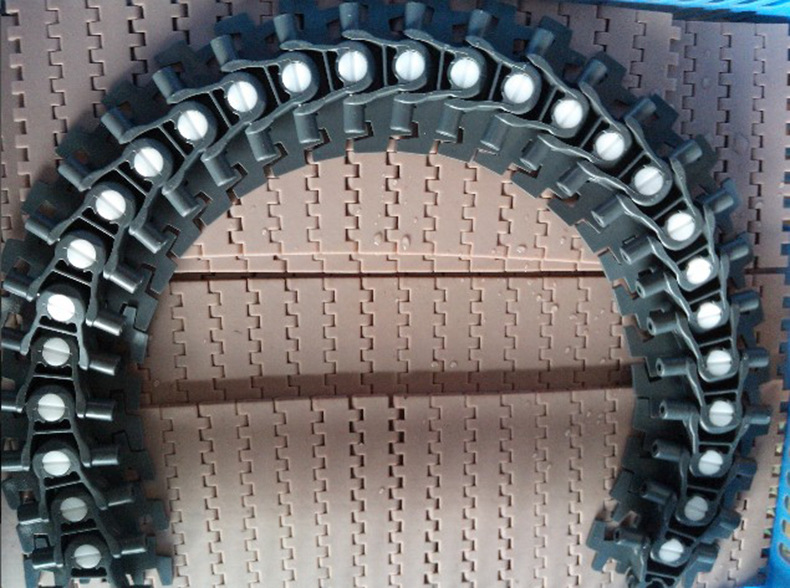 输送链板厂家直销食品输送设备配件转弯输送机传动链柔性塑料链板