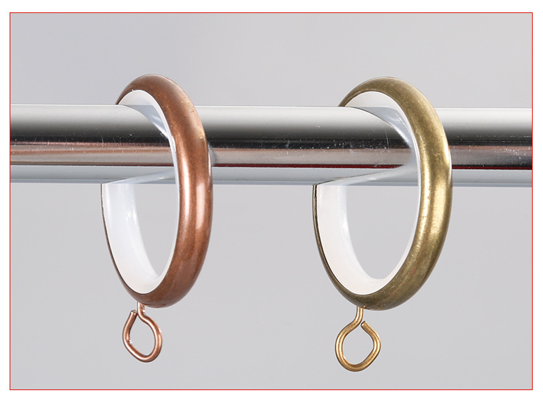 厂家供应窗帘配件批发 塑料铁皮窗帘吊环 金属挂环定制窗帘环