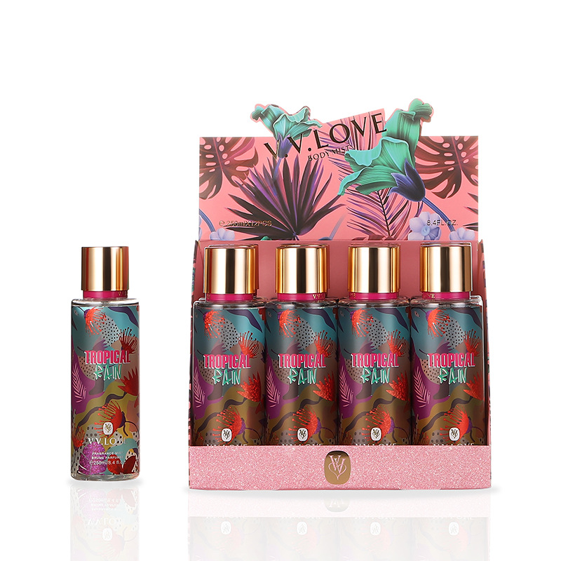 新款跨境香水香颜水body mist250ml 香味持久body splash高质量