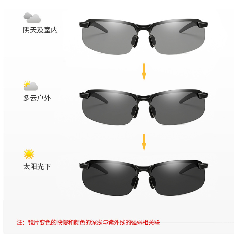 Glasses Men's Polarized Sunglasses Color Changing Sunglasses Day and Night Dual-Use Drivers Glasses for Driving Glasses Night Vision Fishing Drift Germany