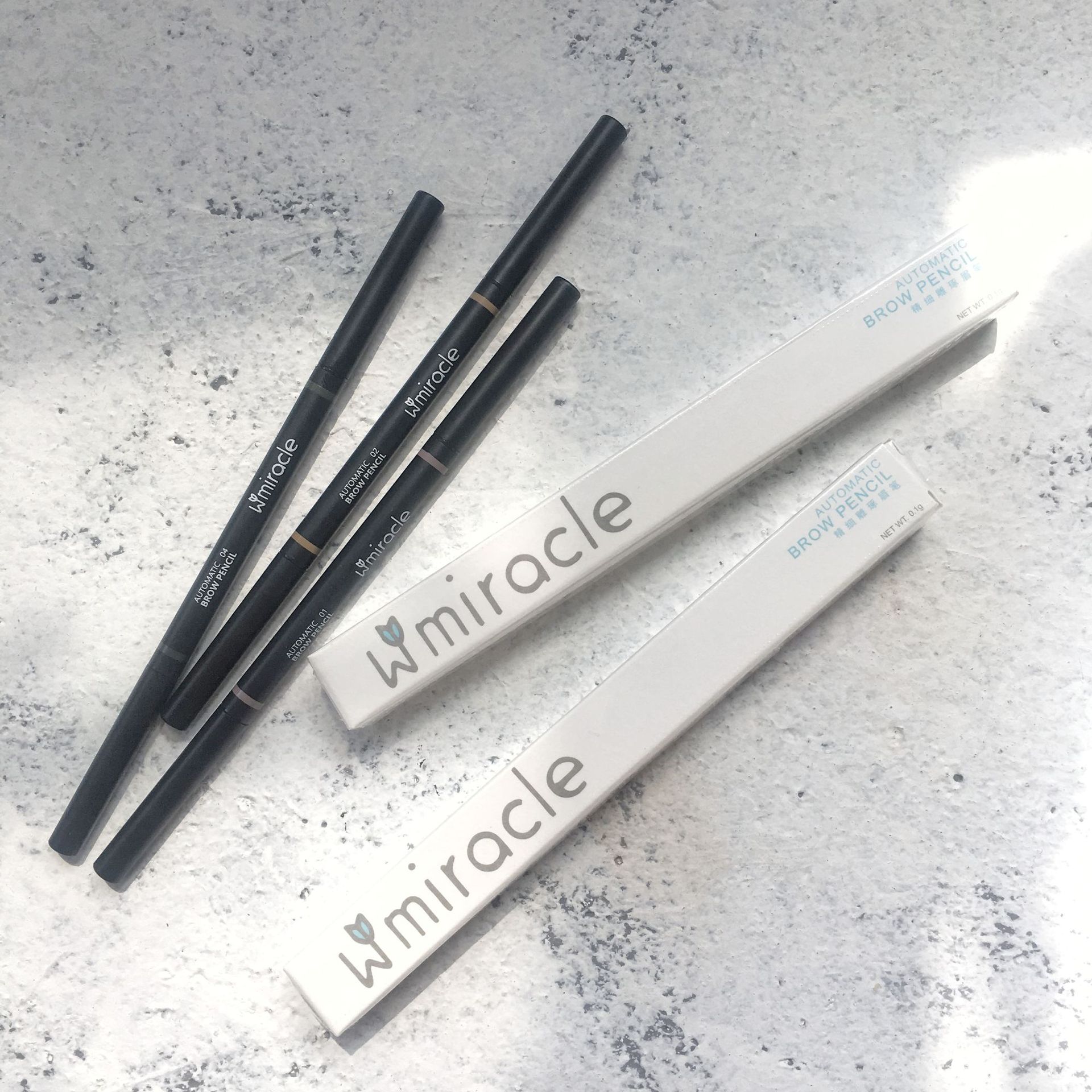 Wmiracle Ultra-Fine Automatic Eyebrow Pencil Ultra-Fine Waterproof Sweatproof Fine Carving Discoloration Resistant Natural Long Lasting Eyebrow Pencil