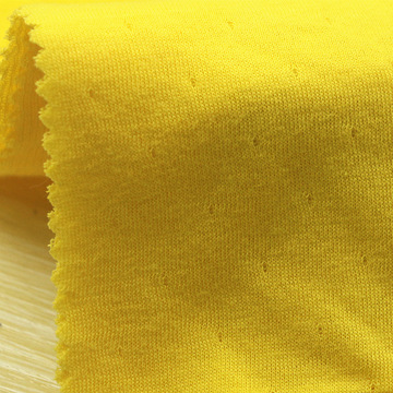 针织纬编全棉电脑提花空气层网眼汗布罗纹提花双面连接布服装面料