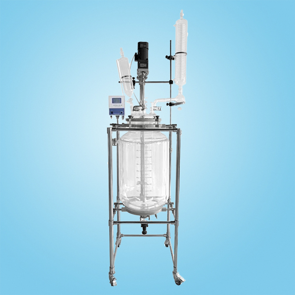 50l双层玻璃反应釜