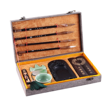 毛笔套装书法笔墨纸砚礼品定制oem礼盒书房摆件文房四宝礼品套装