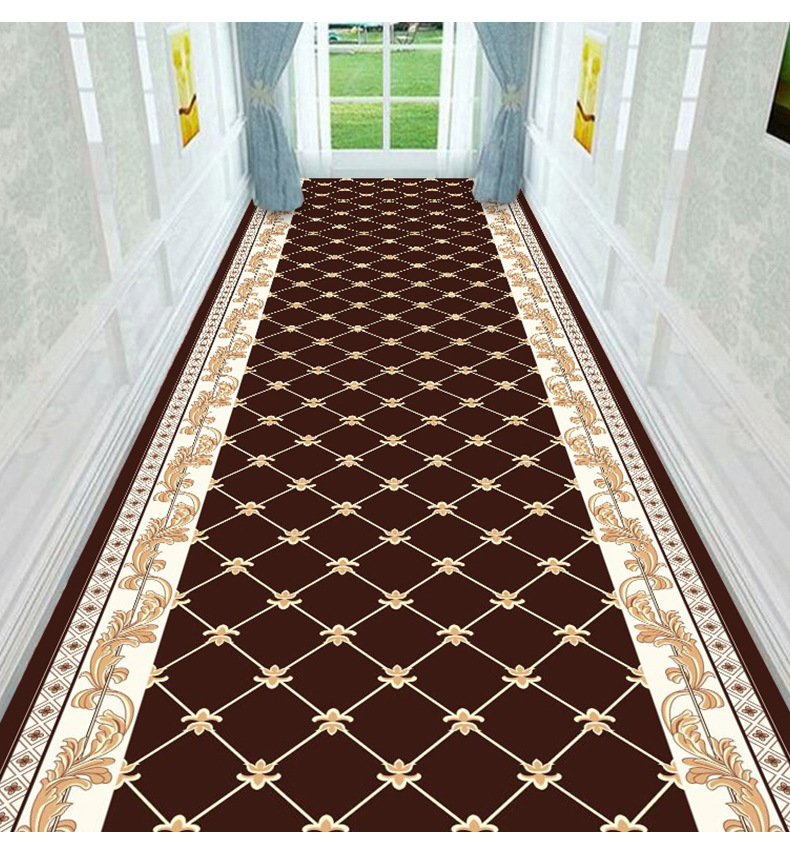 厂家活动印花地毯酒店宾馆走廊地毯地垫定制可裁剪过道楼梯卷材