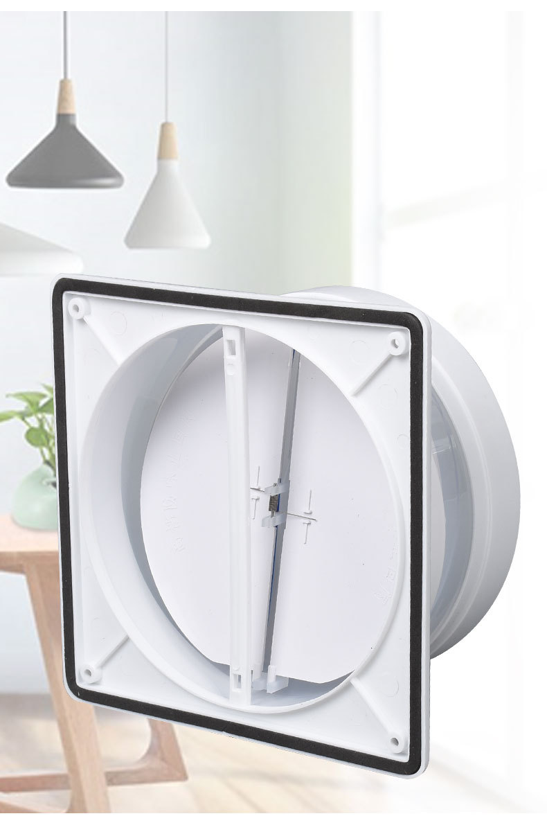 透明双开止逆阀-c公共烟道止烟阀厨房止逆阀油烟机卫生间逆止阀