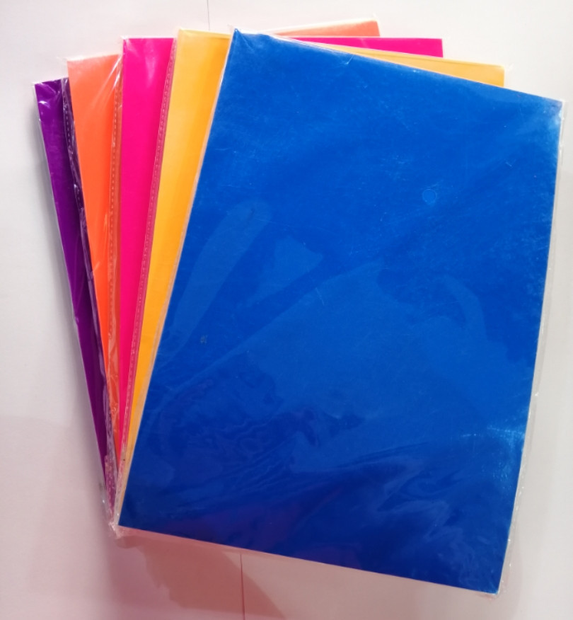 250g荧光卡纸4k彩色儿童幼儿园diy手工折纸a4材料手工制作硬彩纸