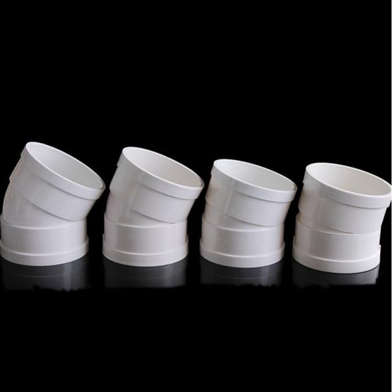 spvc微偏弯头偏置小角度排水管配件接头75 11011.25 15 22.5 30度