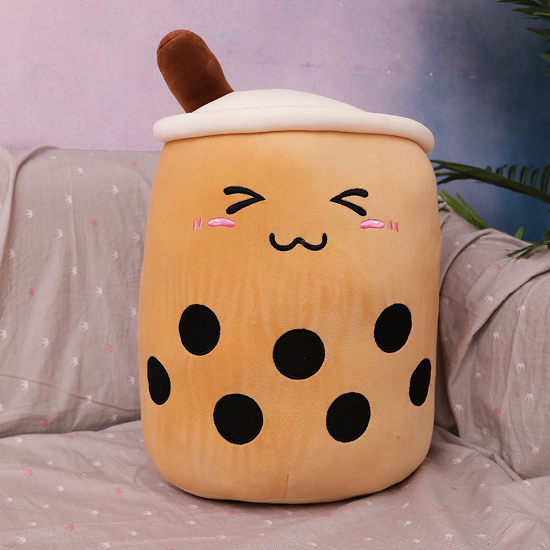 Emulational Fruit Milky Tea Cup Pillow Plush Toy Large Size Bubble Tea Doll Ragdoll Gift Cross-Border Foreign Trade