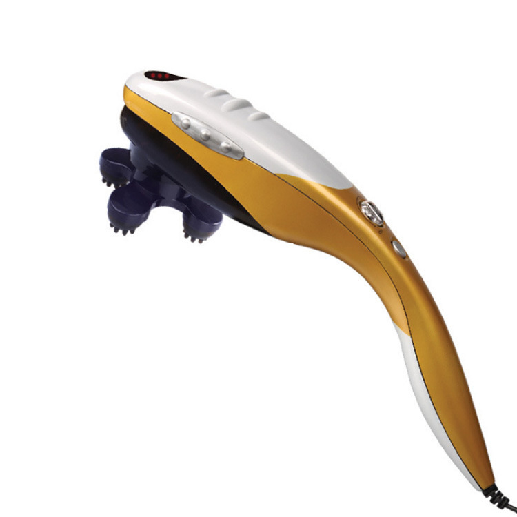 批发海豚按摩棒敲打按摩器手持按摩仪红光理疗无极变速按摩棒代发